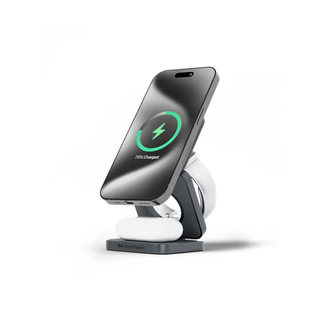 TuneFit Foldaway 3-In-1 Magnetic MagSafe Wireless Charger