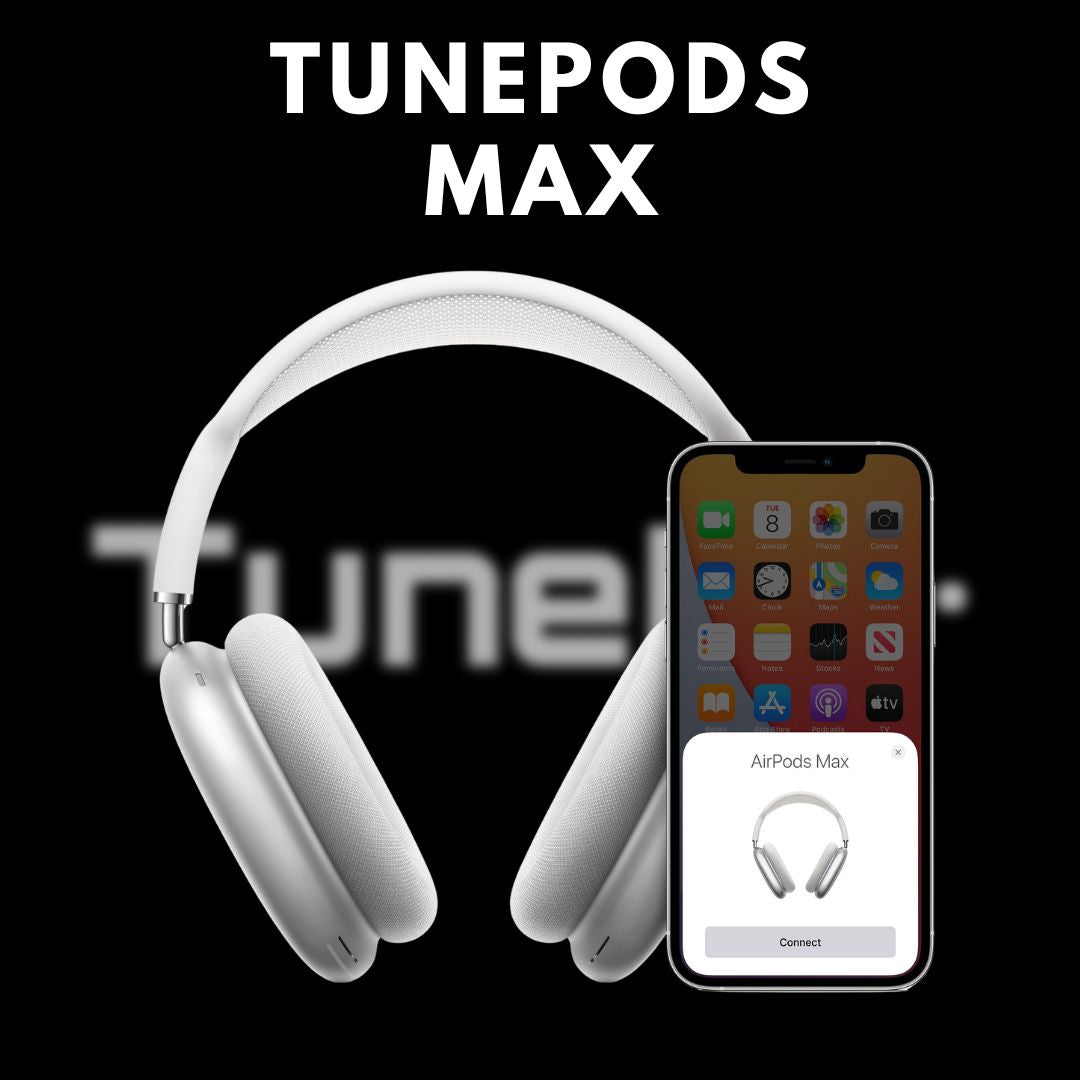 TunePods Max – ANC Wireless Headphones with 76H Battery & Deep Bass