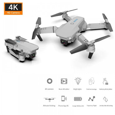 TuneFit Pro RC Mini Drone 4K Camera Foldable Aerial Photography Quadcopter With Fixed Height And Stiff Remote Control Aircraft
