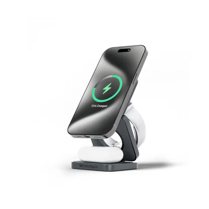 TuneFit Foldaway 3-In-1 Magnetic MagSafe Wireless Charger
