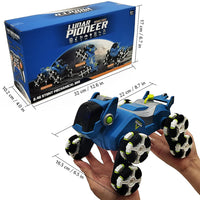 TuneFit RC Robot Dog Stunt Car – Mist Spray, Music, Lights | 2.4GHz Remote Control | Shape-Shifting | Gift for Kids (Ages 6-14)