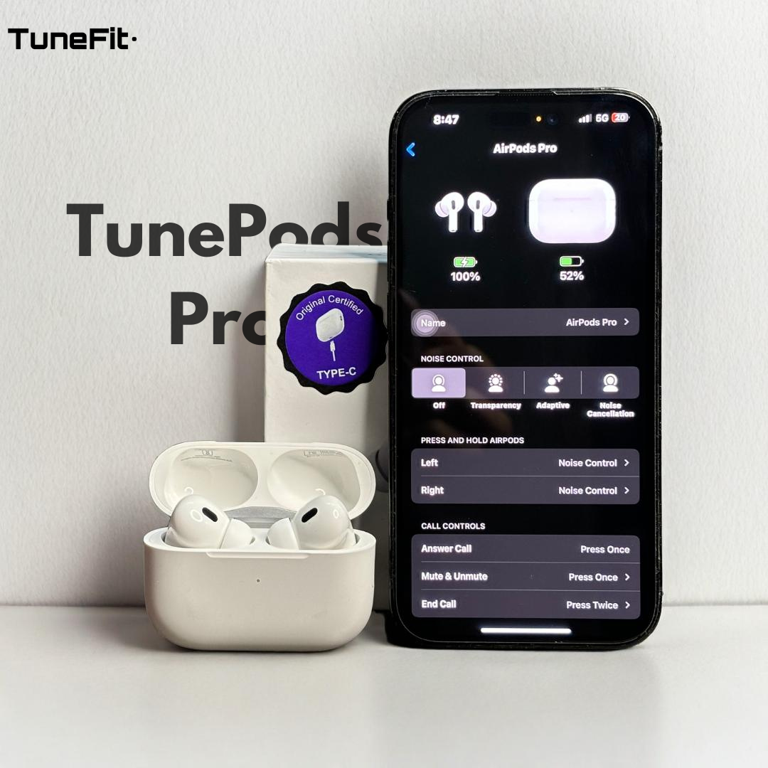 TunePods Pro – (2nd Gen) ANC, Find My Feature & Smart Touch | 36H Battery