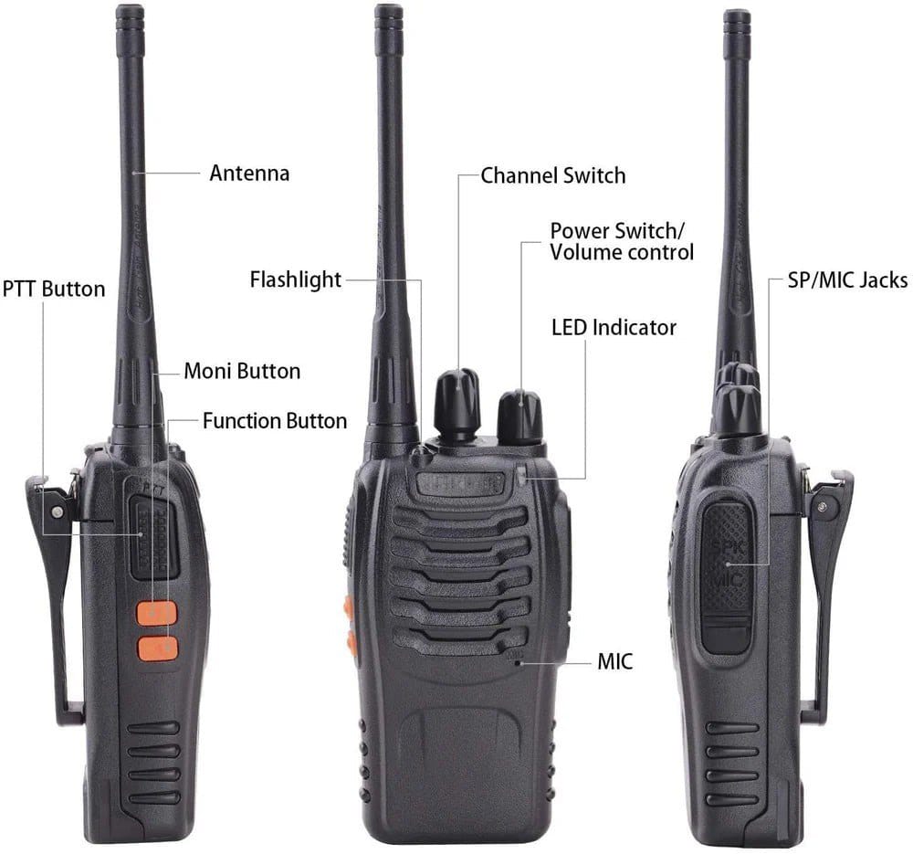 TuneFit Walkie Talkie – Long Range, Rechargeable, Dual Channel