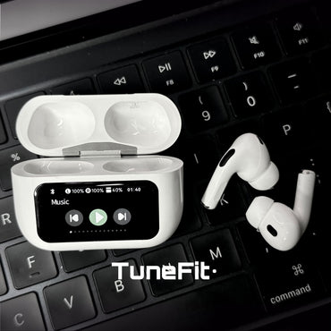 TunePods Screen 2 – Premium Wireless Earbuds with Touch Display, ANC, and GPS Tracking